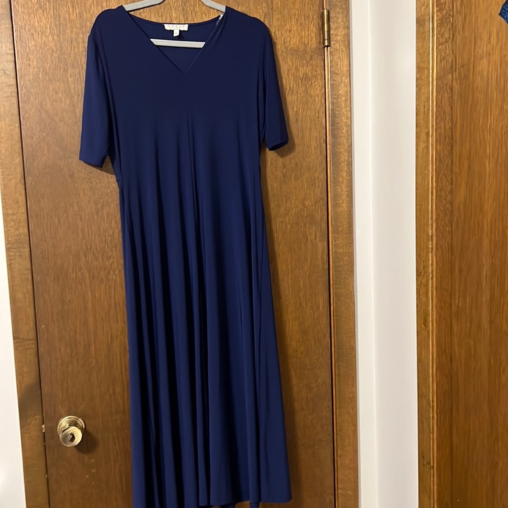 Navy blue elegant dress FREE SHIPPING